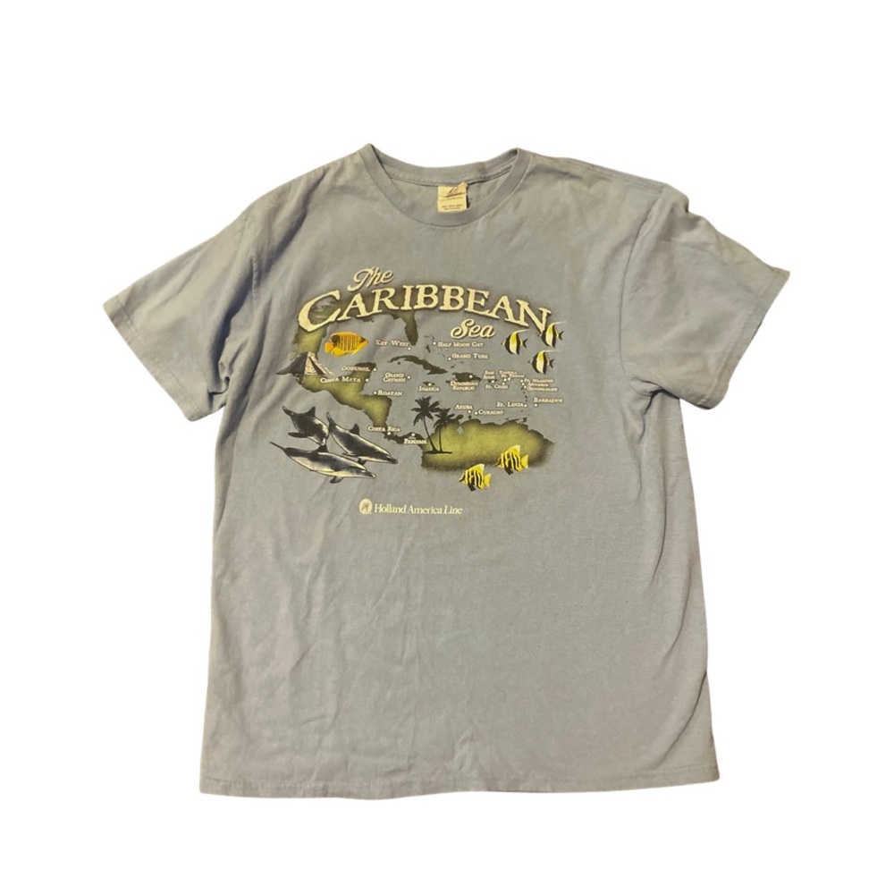 🎉 3 for $20 Vintage 90s Caribbean Sea Souvenir Tee